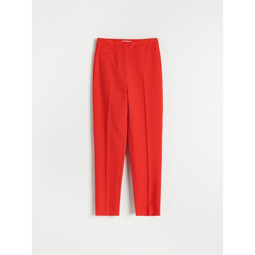 Reserved - Spodnie z kantem - Czerwony Reserved XS Reserved