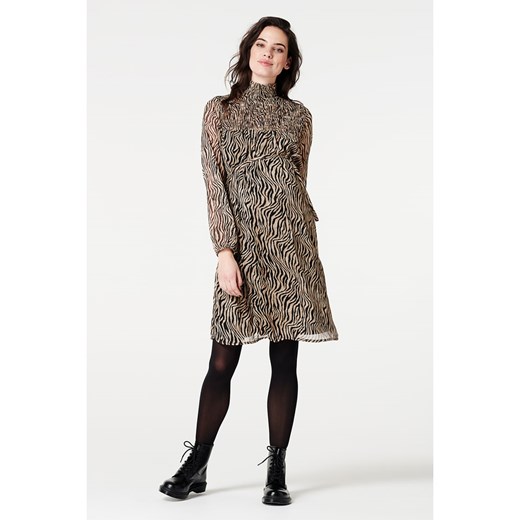 Sukienka ciążowa w kolorze czarno-jasnobrązowym Supermom S promocyjna cena Limango Polska