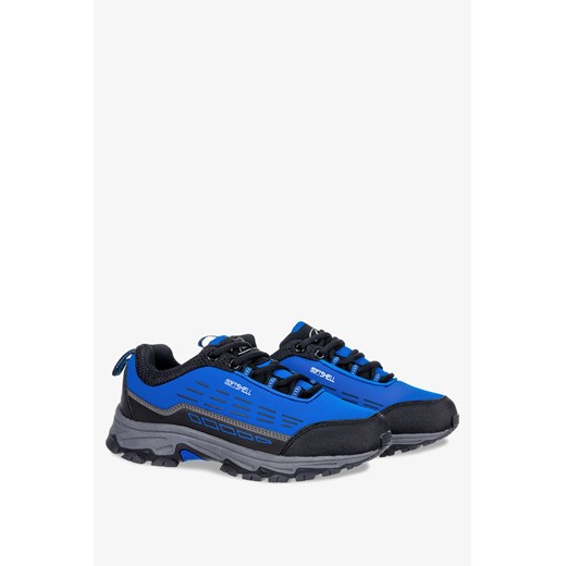 Niebieskie buty trekkingowe sznurowane unisex softshell Casu B2003-5 Casu 36 okazja Casu.pl