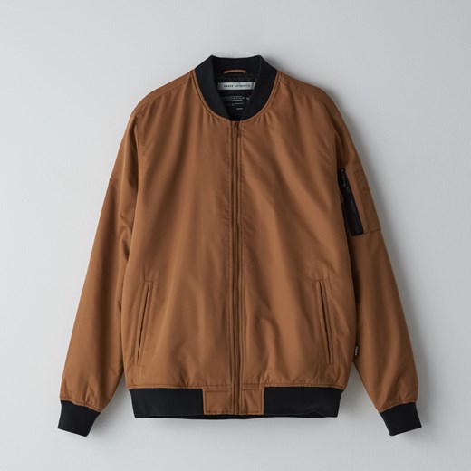 Cropp - Kurtka bomber - Beżowy Cropp L okazja Cropp