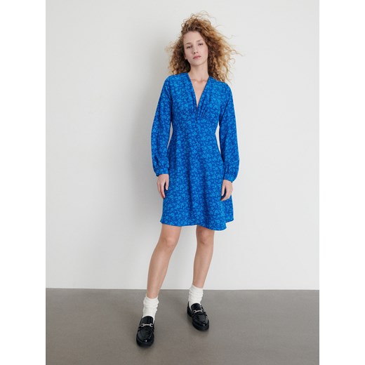 Reserved - Sukienka z wzorem - Niebieski Reserved 38 Reserved