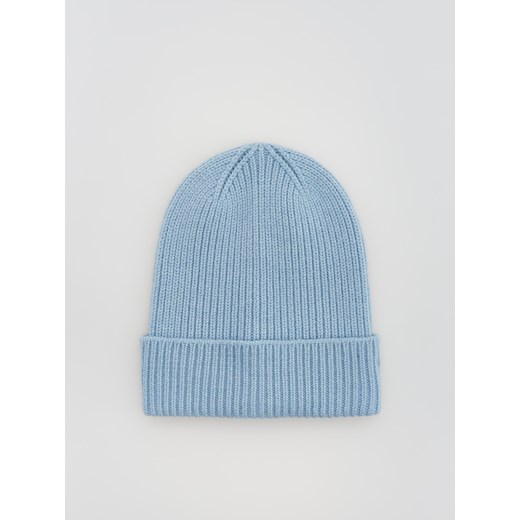 Reserved - Dzianinowa czapka beanie z recyklingu - Niebieski Reserved ONE SIZE Reserved