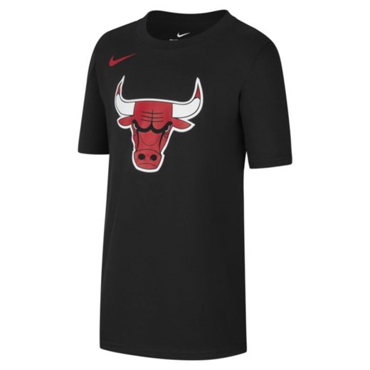 T-shirt dla dużych dzieci Chicago Bulls Nike Dri-FIT NBA - Czerń Nike S Nike poland