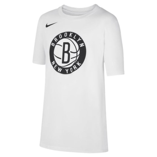 T-shirt dla dużych dzieci Nike Dri-FIT NBA Brooklyn Nets - Biel Nike S Nike poland