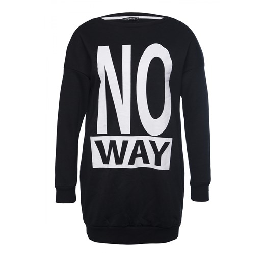 Maxi sweatshirt with writing terranova czarny maxi