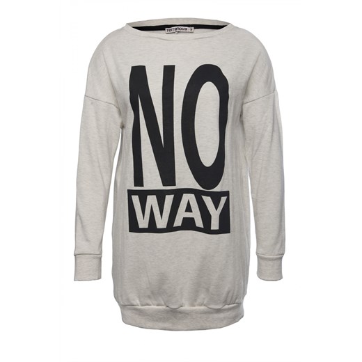 Maxi sweatshirt with writing terranova szary maxi