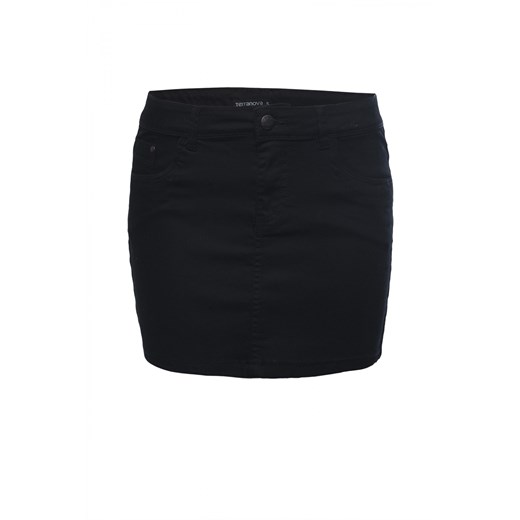 Elasticated miniskirt terranova czarny spódnica