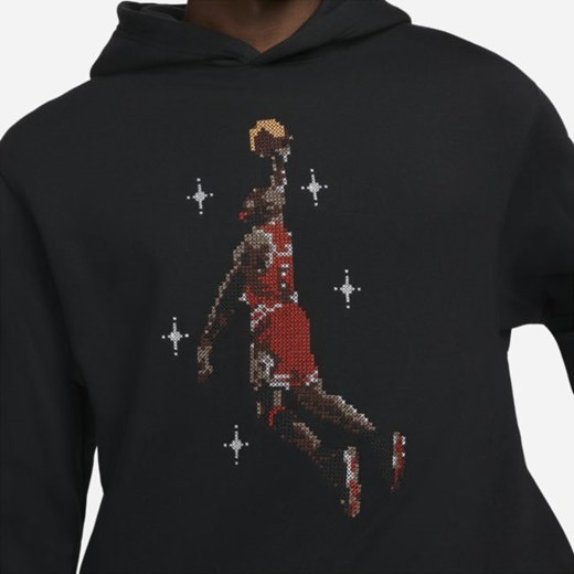 Męska dzianinowa bluza z kapturem i grafiką Jordan Essentials - Czerń Jordan S wyprzedaż Nike poland