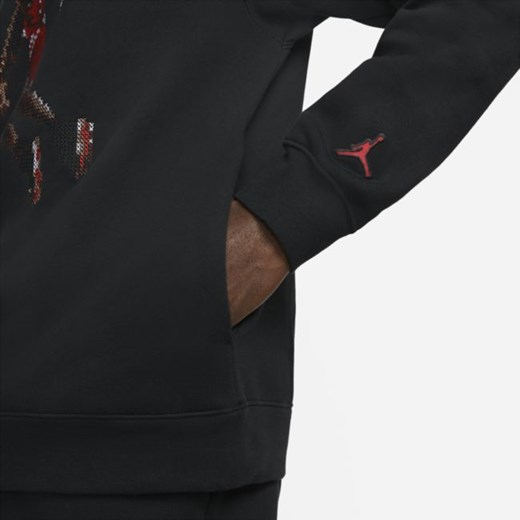 Męska dzianinowa bluza z kapturem i grafiką Jordan Essentials - Czerń Jordan S Nike poland promocja