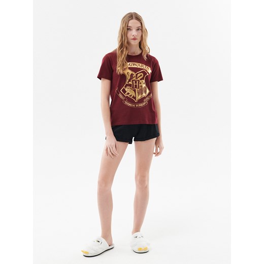 Cropp - Dwuczęściowa piżama Harry Potter - Bordowy Cropp L okazja Cropp