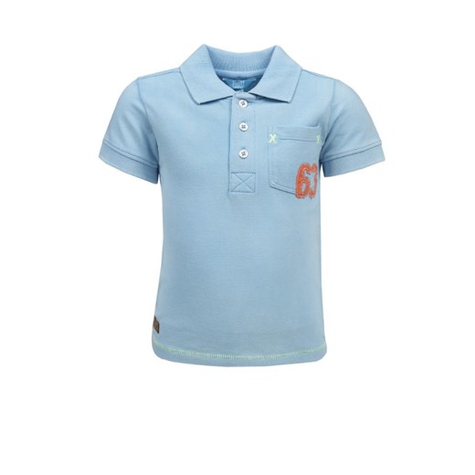 Koszulka polo chłopięca z krótkim rękawem, niebieska, Lief Lief 86 okazja smyk