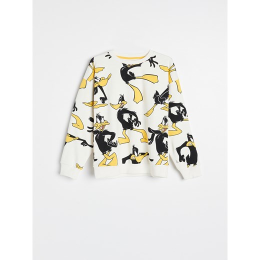 Reserved - Bluza Kaczor Daffy - Kremowy Reserved 164 Reserved