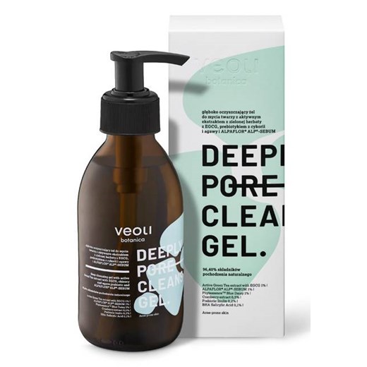 VEOLI Botanica Deeply Pore Cleansing Gel Głęboko oczyszczający żel do mycia Veoli Botanica uniwersalny eKobieca.pl