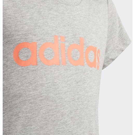 Koszulka dziewczęca Essentials Linear Logo Adidas 134cm okazyjna cena SPORT-SHOP.pl