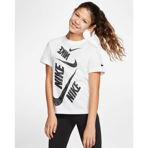 Koszulka dziewczęca Sportswear Swoosh Nike Nike M wyprzedaż SPORT-SHOP.pl