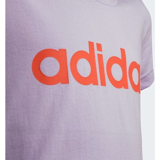 Koszulka dziewczęca Essentials Linear Logo Adidas 134cm promocja SPORT-SHOP.pl