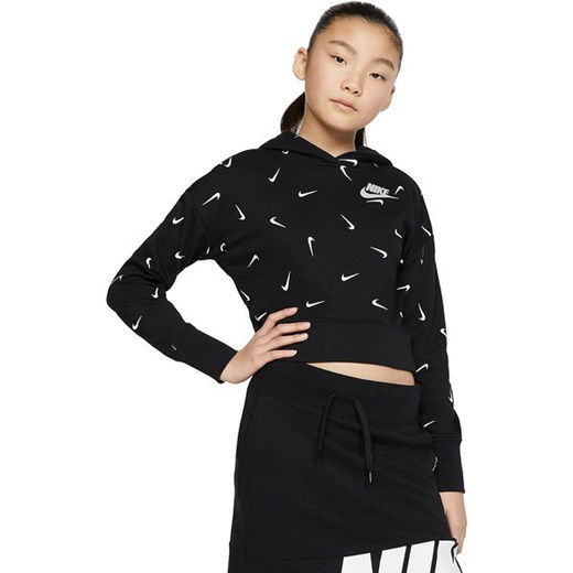 Bluza dziewczęca Sportswear Cropped Pullover French Terry Nike Nike L okazja SPORT-SHOP.pl