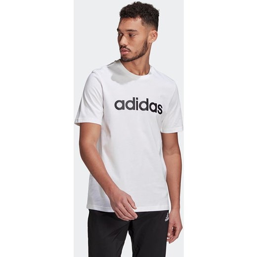 Koszulka męska Essentials Embroidered Linear Logo Tee Adidas L okazja SPORT-SHOP.pl