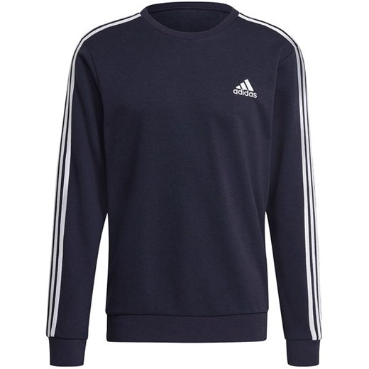 Bluza męska Essentials 3-Stripes Embroidered Logo Sweatshirt Adidas L okazyjna cena SPORT-SHOP.pl