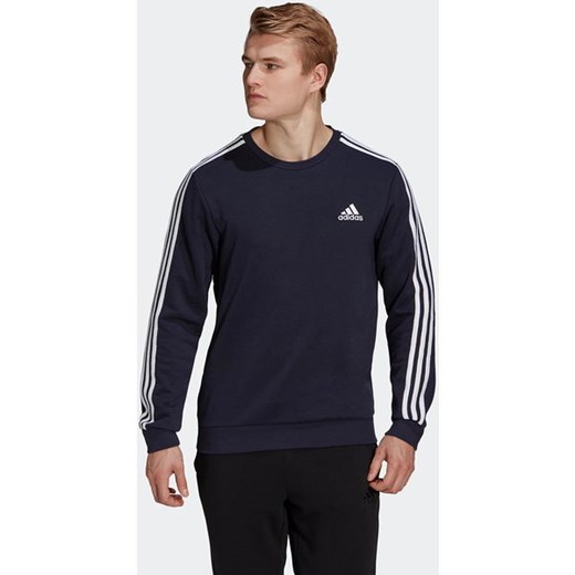 Bluza męska Essentials 3-Stripes Embroidered Logo Sweatshirt Adidas M wyprzedaż SPORT-SHOP.pl