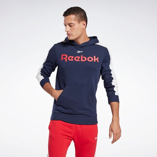 Bluza męska Training Essentials Linear Logo Hoodie Reebok XXL SPORT-SHOP.pl promocyjna cena