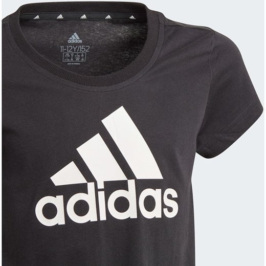 Koszulka dziewczęca Essentials Big Logo Tee Adidas 128cm wyprzedaż SPORT-SHOP.pl