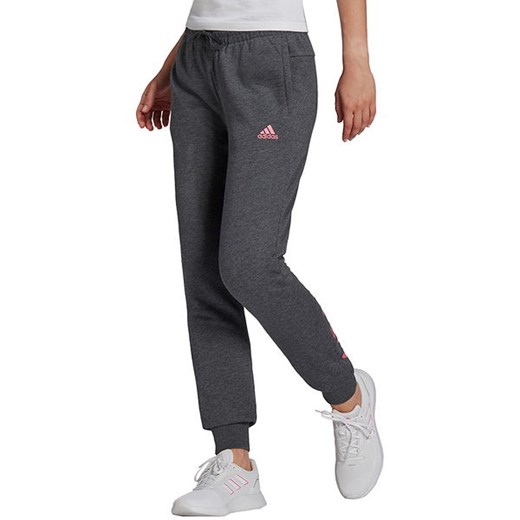 Spodnie dresowe damskie Essentials Slim Tapered Cuffed Linear Logo Adidas XL okazja SPORT-SHOP.pl