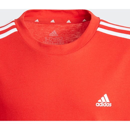 Koszulka młodzieżowa Essentials 3-Stripes Adidas 134cm okazyjna cena SPORT-SHOP.pl
