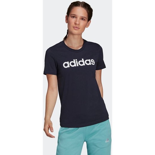 Koszulka damska Loungewear Essentials Slim Logo Tee Adidas S okazja SPORT-SHOP.pl