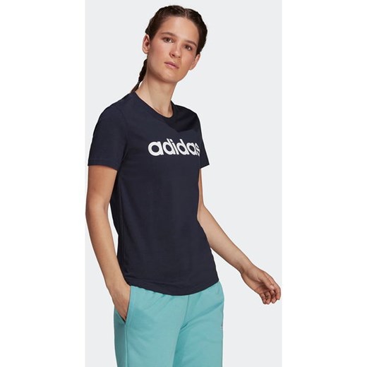 Koszulka damska Loungewear Essentials Slim Logo Tee Adidas S okazyjna cena SPORT-SHOP.pl