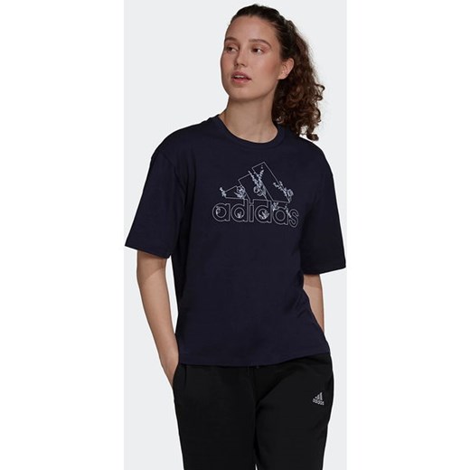 Koszulka damska Soft Floral Logo Graphic Tee Adidas S okazyjna cena SPORT-SHOP.pl