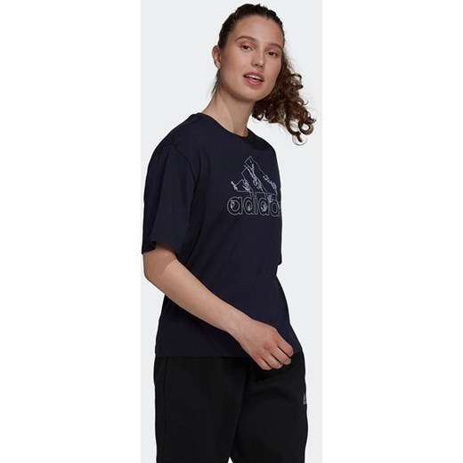 Koszulka damska Soft Floral Logo Graphic Tee Adidas XL wyprzedaż SPORT-SHOP.pl
