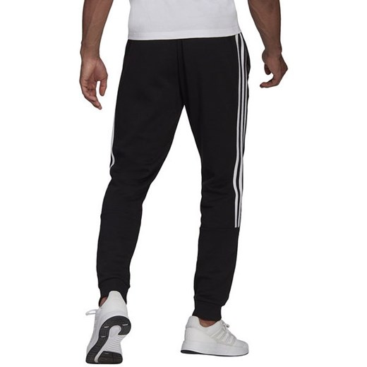 Spodnie dresowe męskie Essentials Tapered Cuffed 3-Stripes Fleece Adidas XL SPORT-SHOP.pl wyprzedaż