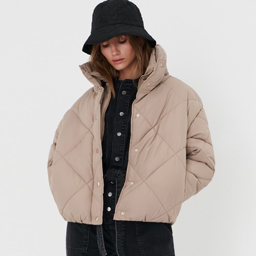 Sinsay - Kurtka pikowana - Beżowy Sinsay L Sinsay