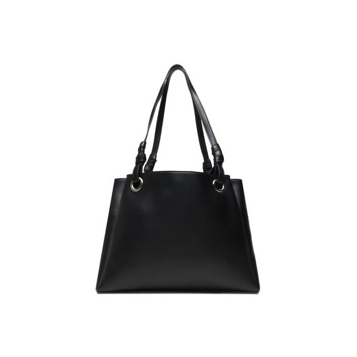 Shopper bag Jenny Fairy matowa czarna elegancka na ramię 