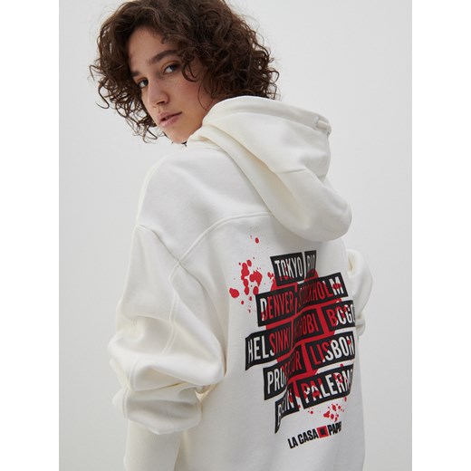 Reserved - Bluza Dom z Papieru - Kremowy Reserved XL Reserved