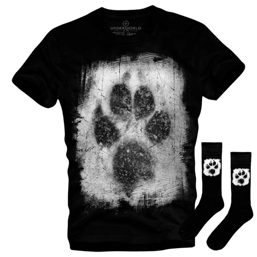 Zestaw koszulka i skarpety Underworld Animal footprint ze sklepu morillo w kategorii T-shirty męskie - zdjęcie 127191719