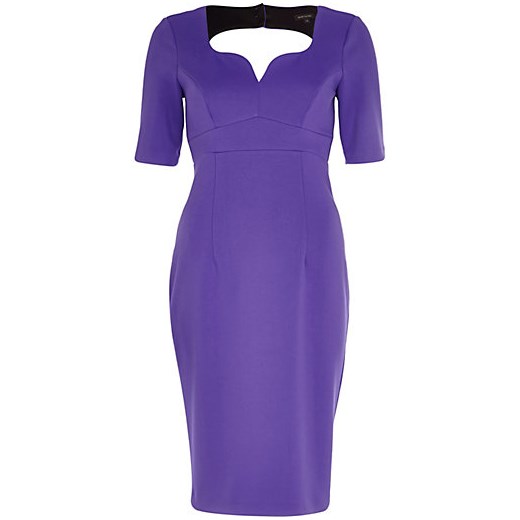 Purple cut out sweetheart miracle dress river-island fioletowy 
