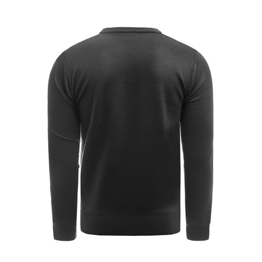 Sweter męski 2200 - czarny Risardi XL wyprzedaż Risardi