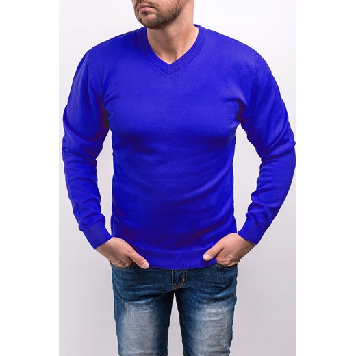 bluza /sweter męski 2200 - indigo ze sklepu Risardi w kategorii Swetry męskie - zdjęcie 127216988