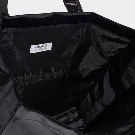 Shopper bag Adidas na ramię lakierowana elegancka mieszcząca a4 