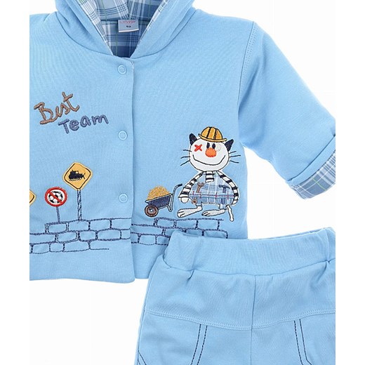 Komplet niemowlęcy BOBIK ocieplany jasny niebieski NewYorkStyle Sofija 74 wyprzedaż NYS