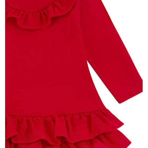 Sukienka z falbankami czerwona NewYorkStyle Ewa Collection 98 NYS