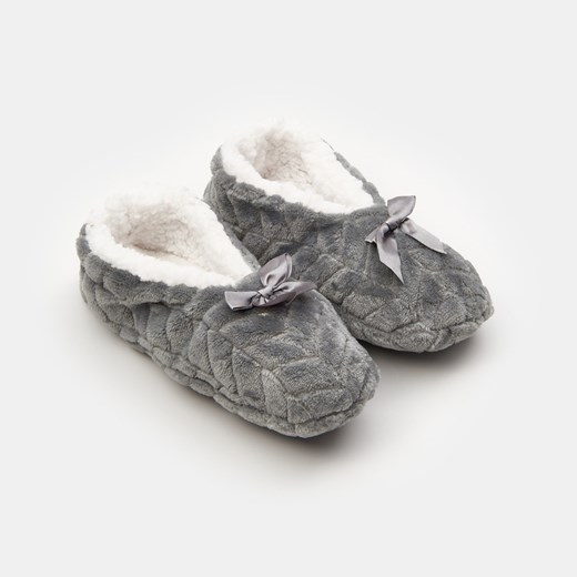 Sinsay - Kapcie slip on - Jasny szary Sinsay 39-41 Sinsay