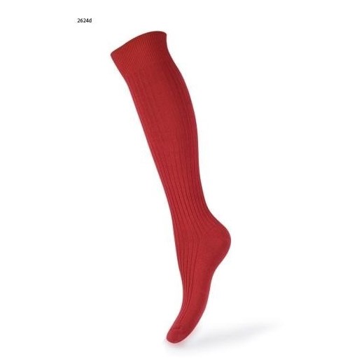 Podkolanówki damskie SOXO w prążki - brązowy sklep-soxo czerwony bawełniane