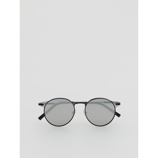 Reserved - Okrągłe okulary przeciwsłoneczne - Czarny Reserved ONE SIZE okazyjna cena Reserved