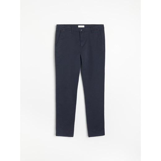 Reserved - Spodnie chino slim fit - Granatowy Reserved 31 Reserved