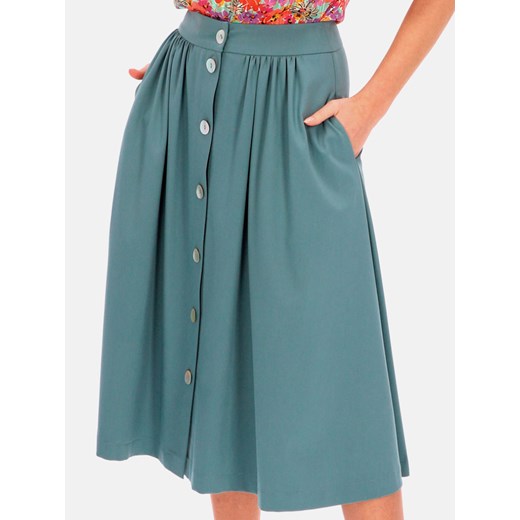 Rozkloszowana spódnica z marszczeniem L'AF Luna 46 wyprzedaż Eye For Fashion