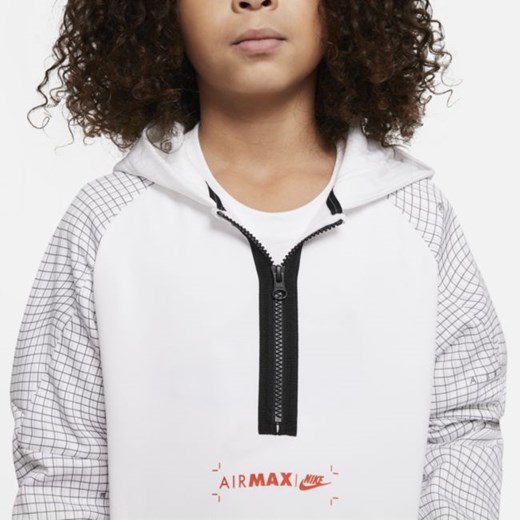 Dzianinowa bluza z kapturem i zamkiem 1/2 dla dużych dzieci (chłopców) Nike Nike XL Nike poland