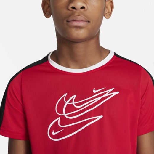 T-shirt chłopięce Nike czerwony 